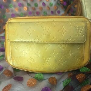 Authentic Louis Vuitton Set: Monogram Vernis Fulton Waist /Bum/Chest Bag